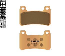 GALFER KLOCKI HAMULCOWE KH390 SPIEK METALICZNY (ZŁOTE) STREET PRZÓD (HONDA CBR 600RR '05-'16, CBR 1000RR '04-16, VFR 800F '14-18