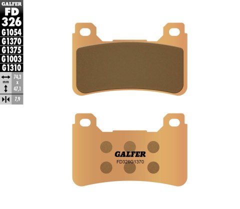 GALFER KLOCKI HAMULCOWE KH390 SPIEK METALICZNY (ZŁOTE) STREET PRZÓD (HONDA CBR 600RR '05-'16, CBR 1000RR '04-16, VFR 800F '14-18 GALFER KLOCKI HAMULCOWE KH390 SPIEK METALICZNY (ZŁOTE) STREET PRZÓD (HONDA CBR 600RR '05-'16, CBR 1000RR '04-16, VFR 800F '14-18