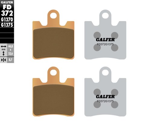 GALFER KLOCKI HAMULCOWE KH423/4 SPIEK METALICZNY (ZŁOTE) SPORT GALFER KLOCKI HAMULCOWE KH423/4 SPIEK METALICZNY (ZŁOTE) SPORT