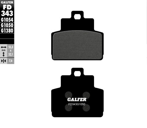 GALFER KLOCKI HAMULCOWE KH425 PÓŁMETALICZNE GALFER KLOCKI HAMULCOWE KH425 PÓŁMETALICZNE