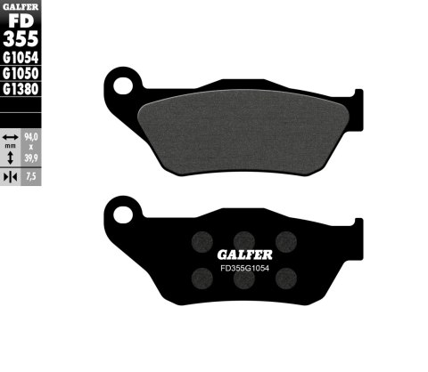 GALFER KLOCKI HAMULCOWE KH430 PÓŁMETALICZNE GALFER KLOCKI HAMULCOWE KH430 PÓŁMETALICZNE