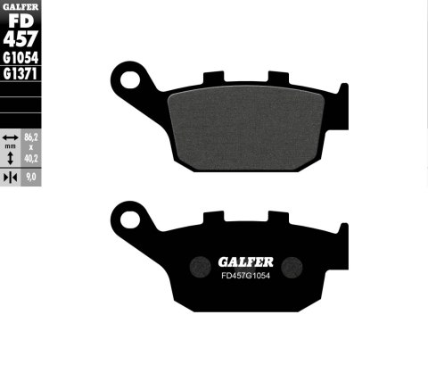 GALFER KLOCKI HAMULCOWE KH496 PÓŁMETALICZNE GALFER KLOCKI HAMULCOWE KH496 PÓŁMETALICZNE