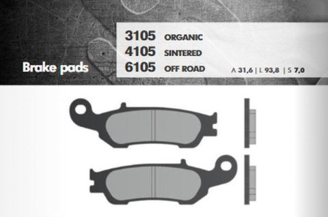 BRENTA KLOCKI HAMULCOWE KH450 SPIEK METALICZNY (ZŁOTE) OFF ROAD (FT 6105) BRENTA KLOCKI HAMULCOWE KH450 SPIEK METALICZNY (ZŁOTE) OFF ROAD (FT 6105)