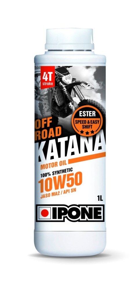 IPONE KATANA OFF ROAD 10W50 OLEJ SILNIKOWY 100% SYNTETYK 1L (ESTER, MA2) (AKC) (15) IPONE KATANA OFF ROAD 10W50 OLEJ SILNIKOWY 100% SYNTETYK 1L (ESTER, MA2) (AKC) (15)