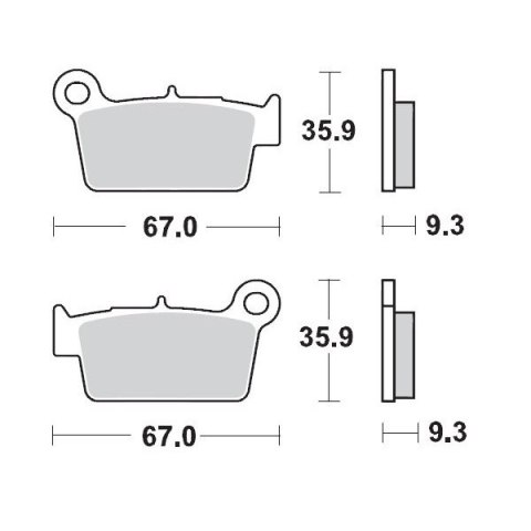 MOTO-MASTER KLOCKI HAMULCOWE KH367 SINTER METAL OEM: 11 (SINTERPRO RACING) KAWASAKI KXF 250 04-, KLX 450 07-, KXF 450 04-, KXE 4 MOTO-MASTER KLOCKI HAMULCOWE KH367 SINTER METAL OEM: 11 (SINTERPRO RACING) KAWASAKI KXF 250 04-, KLX 450 07-, KXF 450 04-, KXE 4
