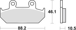 TRW ZF KLOCKI HAMULCOWE KH124 KH412 SINTER STREET HONDA VT 600 SHADOW 89-93, XL 600V TRANSALP 91-93, NX DOMINATOR 650 88-90, XRV
