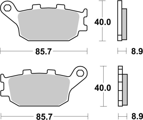 TRW ZF KLOCKI HAMULCOWE KH174 ORGANIC HONDA CBF 500 04-08, CB 600 HORNET 98-15, CBF 600 04-13, CBR / RR 600 91-07, NC 700 / 750 TRW ZF KLOCKI HAMULCOWE KH174 ORGANIC HONDA CBF 500 04-08, CB 600 HORNET 98-15, CBF 600 04-13, CBR / RR 600 91-07, NC 700 / 750