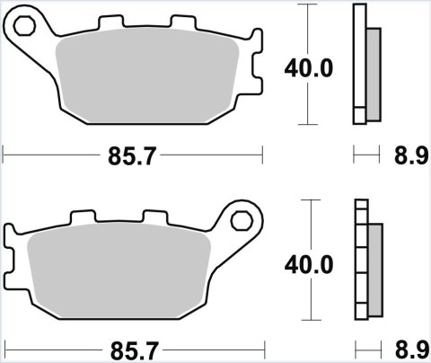 TRW ZF KLOCKI HAMULCOWE KH174 SINTER STREET HONDA CBF 500 04-08, CB 600 HORNET 98-15, CBF 600 04-13, CBR / RR 600 91-07, NC 700 TRW ZF KLOCKI HAMULCOWE KH174 SINTER STREET HONDA CBF 500 04-08, CB 600 HORNET 98-15, CBF 600 04-13, CBR / RR 600 91-07, NC 700