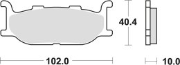 TRW ZF KLOCKI HAMULCOWE KH179 SINTER STREET YAMAHA XV 535 95-98, XJ 600 92-97, XVS 650 97-07, XJ 900 95-03, XV 1100 94-98, XV 16