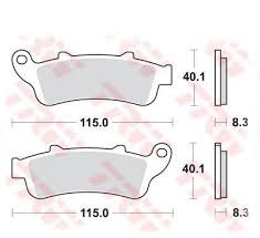 TRW ZF KLOCKI HAMULCOWE KH261 KH281 SINTER STREET HONDA NT 650 V 02-05, VFR 800 98-05, XL 1000 V 99-03 STX 1300 02-08, GL 1800 0