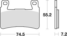 TRW ZF KLOCKI HAMULCOWE KH265 KH296 SINTER STREET HONDA CB 1300 F 03-04, HYOSUNG GT 650 09-17, PRZÓD