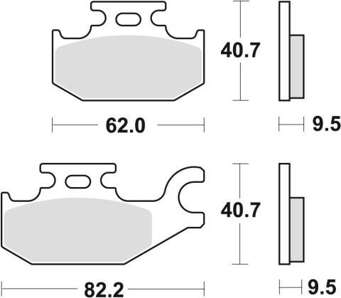 TRW ZF KLOCKI HAMULCOWE KH307 SINTER OFFROAD CAN-AM OUTLANDER 500 07-12 DS 650 01-07 OUTLANDER 650 / 800 07-12, YAMAHA YFM 400 0 TRW ZF KLOCKI HAMULCOWE KH307 SINTER OFFROAD CAN-AM OUTLANDER 500 07-12 DS 650 01-07 OUTLANDER 650 / 800 07-12, YAMAHA YFM 400 0