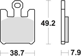 TRW ZF KLOCKI HAMULCOWE KH369 SINTER STREET KAWASAKI ZX6RR 03-06, ZX6R 636 03-06, PRZÓD (PROMOCJA)