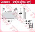 TRW ZF KLOCKI HAMULCOWE KH379 SINTER STREET KAWASAKI Z 900 18-, KLZ 1000 19-, H2 18-, Z 1000 10-, ZX10R 08-15, SUZUKI GSXR 600 /