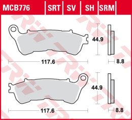 TRW ZF KLOCKI HAMULCOWE KH388 SINTER STREET HONDA CBF 500 04-08, CBF 600 04-15, NT 700 V 06-13, XL 700 V 08-13, XL 1000 V 04-13,