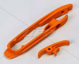 UFO ŚLIZG ŁAŃCUCHA (MAŁY I DUŻY) KTM SX '11-'16, SXF '11-'15 KOLOR POMARAŃCZOWY