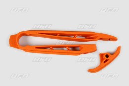 UFO ŚLIZG ŁAŃCUCHA (MAŁY I DUŻY) KTM SX/SXF '07-'10, EXC '08-'11 KOLOR POMARAŃCZOWY