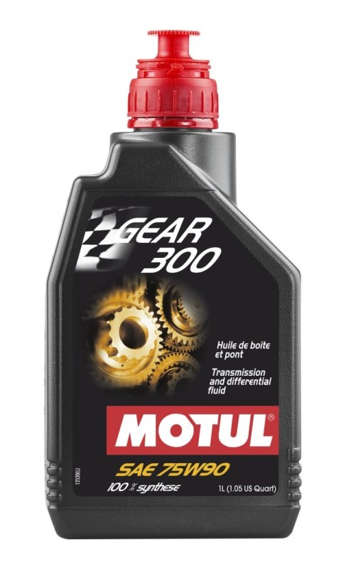 MOTUL GEAR 300 75W90 1L OLEJ PRZEKŁADNIOWY, SYNTETYCZNY MOTUL GEAR 300 75W90 1L OLEJ PRZEKŁADNIOWY, SYNTETYCZNY