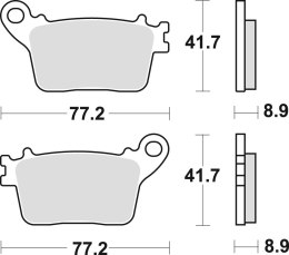 TRW ZF KLOCKI HAMULCOWE KH436 SINTER CB 600 HORNET 07-15, CBR 600 RR 07-16, CBR 1000 FIREBLADE 06-19, KAWASAKI ZX6R 636 13-, ZX1