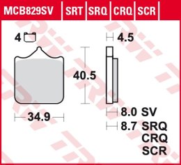 TRW ZF KLOCKI HAMULCOWE KH499/4 SINTER STREET BMW S 1000 RR 09-, PRZÓD