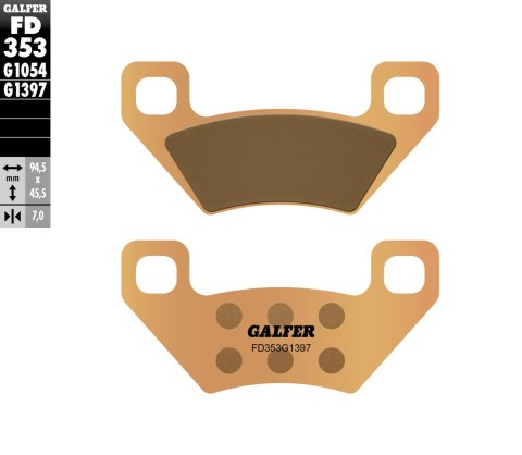 GALFER KLOCKI HAMULCOWE KH395 SPIEK METALICZNY (ZŁOTE) ATV GALFER KLOCKI HAMULCOWE KH395 SPIEK METALICZNY (ZŁOTE) ATV