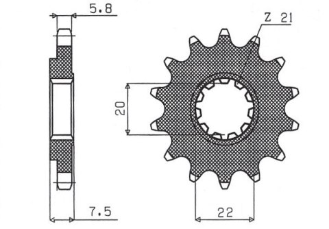 SUNSTAR ZĘBATKA PRZEDNIA 2120 13 HONDA CR 125R '04-'07, CRF 250R/X '04-'17 (JTF1323.13) (ŁAŃC. 520) (212013JT) SUNSTAR ZĘBATKA PRZEDNIA 2120 13 HONDA CR 125R '04-'07, CRF 250R/X '04-'17 (JTF1323.13) (ŁAŃC. 520) (212013JT)