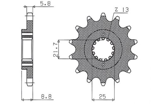 SUNSTAR ZĘBATKA PRZEDNIA 525 17 KAWASAKI ER5 '97-'06 (JTF512.17) (ŁAŃC. 520) (52517JT) SUNSTAR ZĘBATKA PRZEDNIA 525 17 KAWASAKI ER5 '97-'06 (JTF512.17) (ŁAŃC. 520) (52517JT)