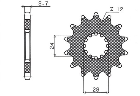 SUNSTAR ZĘBATKA PRZEDNIA 526 18 KAWASAKI ZX 12R '00-'05 (JTF517.18) (ŁAŃC. 530) (52618JT) SUNSTAR ZĘBATKA PRZEDNIA 526 18 KAWASAKI ZX 12R '00-'05 (JTF517.18) (ŁAŃC. 530) (52618JT)