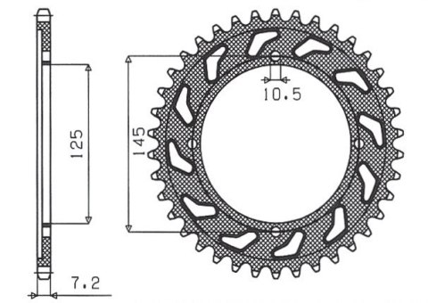 SUNSTAR ZĘBATKA TYLNA 4482 59 YAMAHA XVS 125 DRAG STAR 00-05 (JTR1874.59) (ŁAŃC. 428) (448259JT) SUNSTAR ZĘBATKA TYLNA 4482 59 YAMAHA XVS 125 DRAG STAR 00-05 (JTR1874.59) (ŁAŃC. 428) (448259JT)