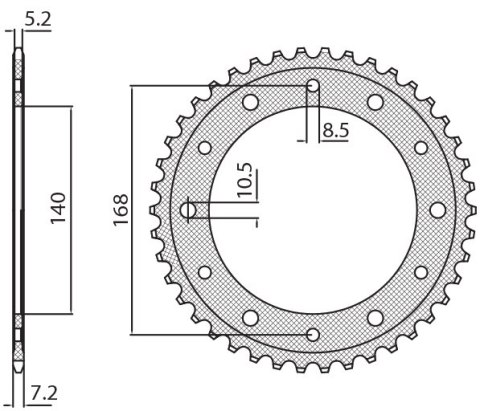 SUNSTAR ZĘBATKA TYLNA 4550 47 BMW F 800R (OTWÓR NA ŚRUBĘ 8,5MM) (JTR6.47) (ŁAŃC. 525) (455047JT) - WYPRZEDAŻ SUNSTAR ZĘBATKA TYLNA 4550 47 BMW F 800R (OTWÓR NA ŚRUBĘ 8,5MM) (JTR6.47) (ŁAŃC. 525) (455047JT) - WYPRZEDAŻ