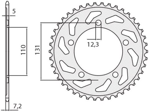 SUNSTAR ZĘBATKA TYLNA 4585 45 BMW S 1000 RR '12-'15 (JTR7.45) (ŁAŃC. 525) (458545JT) SUNSTAR ZĘBATKA TYLNA 4585 45 BMW S 1000 RR '12-'15 (JTR7.45) (ŁAŃC. 525) (458545JT)