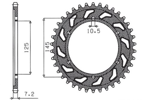 SUNSTAR ZĘBATKA TYLNA 869 42 YAMAHA TDM 850 (96-98) (JTR867.42) (ŁAŃC. 525) (86942JT) SUNSTAR ZĘBATKA TYLNA 869 42 YAMAHA TDM 850 (96-98) (JTR867.42) (ŁAŃC. 525) (86942JT)
