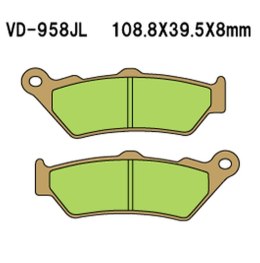 VESRAH KLOCKI HAMULCOWE KH209 / KH209/2 SPIEK METALICZNY (ZŁOTE) (MADE IN JAPAN)