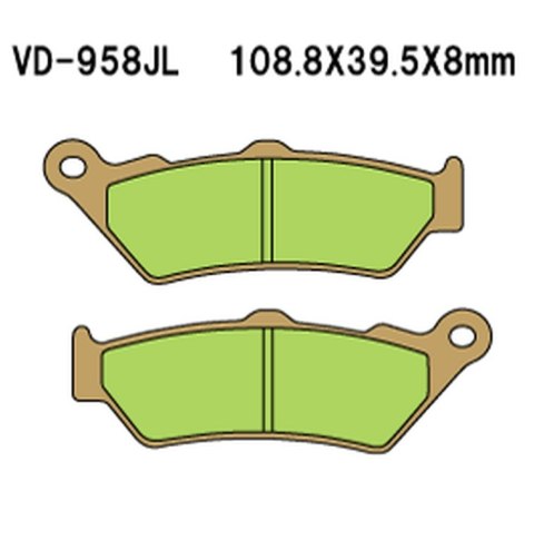 VESRAH KLOCKI HAMULCOWE KH209 / KH209/2 SPIEK METALICZNY (ZŁOTE) (MADE IN JAPAN) VESRAH KLOCKI HAMULCOWE KH209 / KH209/2 SPIEK METALICZNY (ZŁOTE) (MADE IN JAPAN)