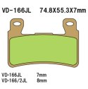 VESRAH KLOCKI HAMULCOWE KH265 / KH296 SPIEK METALICZNY (ZŁOTE) HONDA CBR/VTR PRZÓD (7MM) (MADE IN JAPAN)