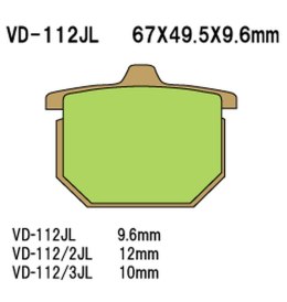 VESRAH KLOCKI HAMULCOWE KH31 / KH29 / KH30 SPIEK METALICZNY (ZŁOTE) (MADE IN JAPAN)