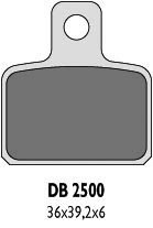 DELTA BRAKING KLOCKI HAMULCOWE KH351 - ZASTĘPUJĄ DB2500MX-N I DB2500QD-N (TRIAL OSSA , SCORPA , SHERCO , TRS , MONTESA , GAS GAS