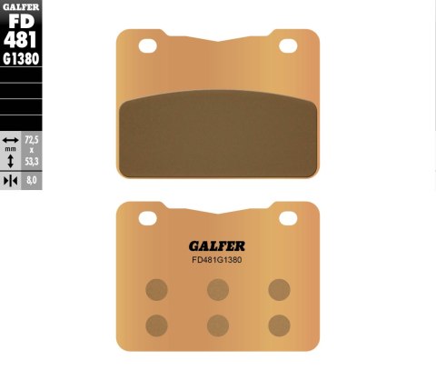 GALFER KLOCKI HAMULCOWE KH627 SPIEK METALICZNY (ZŁOTE) SYM 250/400/600 GALFER KLOCKI HAMULCOWE KH627 SPIEK METALICZNY (ZŁOTE) SYM 250/400/600