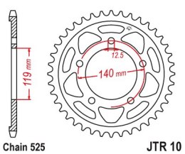 JT ZĘBATKA TYLNA 4671 44 BMW F 750GS '18-19, F 850GS / ADVENTURE '18-19 (ŁAŃC. 525) (467144JT)