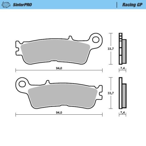MOTO-MASTER KLOCKI HAMULCOWE SINTER METAL RACING: 12 (SINTERPRO SERIES RACING GP) PRZÓD / PRZEDNIE KH755 FANTIC XX 125, XEF/XXF MOTO-MASTER KLOCKI HAMULCOWE SINTER METAL RACING: 12 (SINTERPRO SERIES RACING GP) PRZÓD / PRZEDNIE KH755 FANTIC XX 125, XEF/XXF