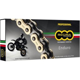 REGINA ŁAŃCUCH NAPĘDOWY 520ZSE (114 OGNIW) Z-RING ENDURO ULTRALIGHT DO 500CCM (ZŁOTY) (ZAPINKA+ZAKUWKA PEŁNA+ ZAKUWKA DRĄŻONA) (
