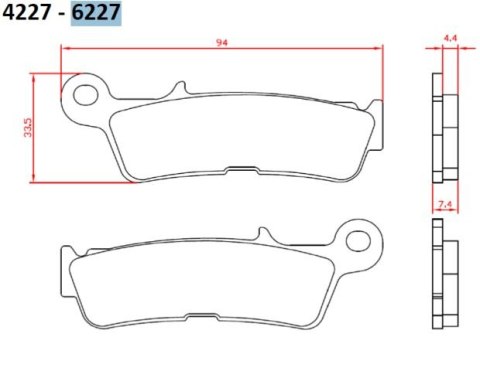 BRENTA KLOCKI HAMULCOWE KH755 SPIEK METALICZNY (ZŁOTE) OFF ROAD YAMAHA YZ 450 '20-, PRZÓD (FT 6227) BRENTA KLOCKI HAMULCOWE KH755 SPIEK METALICZNY (ZŁOTE) OFF ROAD YAMAHA YZ 450 '20-, PRZÓD (FT 6227)
