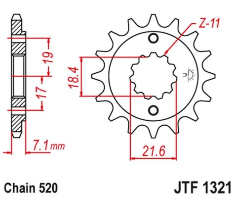 JT ZĘBATKA PRZEDNIA 2067 12 HONDA CBF 250, XR 250R (206712JT) (MOŻNA STOSOWAĆ JAKO 2506 12 ORAZ 2261 12) (ŁAŃC. 520) JT ZĘBATKA PRZEDNIA 2067 12 HONDA CBF 250, XR 250R (206712JT) (MOŻNA STOSOWAĆ JAKO 2506 12 ORAZ 2261 12) (ŁAŃC. 520)
