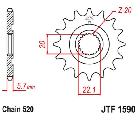 JT ZĘBATKA PRZEDNIA 2103 13 YAMAHA YZF 250 '01-'25, YZ 125 '05-'25, WR 250F '01-'25 (ORGY.) (210313JT) (ŁAŃC. 520) JT ZĘBATKA PRZEDNIA 2103 13 YAMAHA YZF 250 '01-'25, YZ 125 '05-'25, WR 250F '01-'25 (ORGY.) (210313JT) (ŁAŃC. 520)
