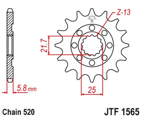 JT ZĘBATKA PRZEDNIA 2141 12 KAWASAKI KXF 450 '06-20' KLX 450 '08-20' (214112JT) (ŁAŃC. 520) JT ZĘBATKA PRZEDNIA 2141 12 KAWASAKI KXF 450 '06-20' KLX 450 '08-20' (214112JT) (ŁAŃC. 520)