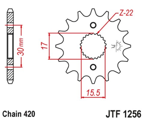 JT ZĘBATKA PRZEDNIA 332 13 HONDA CRF 50F '04-'12, XR 50 '00-'03 (33213JT) (ŁAŃC. 420) JT ZĘBATKA PRZEDNIA 332 13 HONDA CRF 50F '04-'12, XR 50 '00-'03 (33213JT) (ŁAŃC. 420)