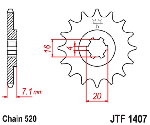 JT ZĘBATKA PRZEDNIA 422 10 KAWASAKI KSF/KXF 80 '03-06', SUZUKI LT 80 '89-06' (42210JT) (ŁAŃC. 520) JT ZĘBATKA PRZEDNIA 422 10 KAWASAKI KSF/KXF 80 '03-06', SUZUKI LT 80 '89-06' (42210JT) (ŁAŃC. 520)