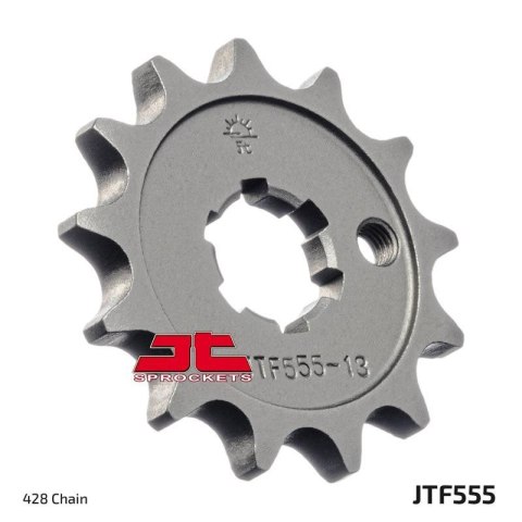 JT ZĘBATKA PRZEDNIA 555 13 YAMAHA DT 80 LC1/LC2 '83-'95, TZR 80 '92-'95 (55513JT) (ŁAŃC. 428) JT ZĘBATKA PRZEDNIA 555 13 YAMAHA DT 80 LC1/LC2 '83-'95, TZR 80 '92-'95 (55513JT) (ŁAŃC. 428)