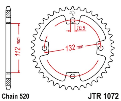 JT ZĘBATKA TYLNA 4485 38 (448538) KYMCO KXR, KXU, MAXXER, MXU 250/300 '02-'15 (ŁAŃC. 520) JT ZĘBATKA TYLNA 4485 38 (448538) KYMCO KXR, KXU, MAXXER, MXU 250/300 '02-'15 (ŁAŃC. 520)