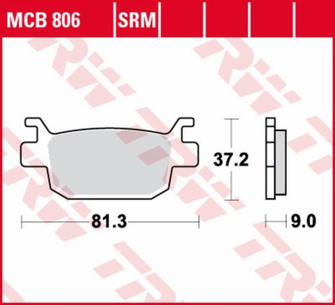 TRW ZF KLOCKI HAMULCOWE KH415 SINTER HONDA SILVER WING 125 07-13, TYŁ TRW ZF KLOCKI HAMULCOWE KH415 SINTER HONDA SILVER WING 125 07-13, TYŁ